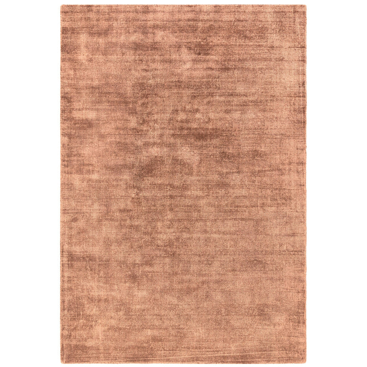 Luxury handwoven viscose rug, in rust colour, with a tip sheared finish giving a vintage effect. Size - Extra Large   Pile Height: 7mm   Dimensions: 2400 x 3400 mm    100% Viscose   Hand Woven in India   Delivery: 5-7 days