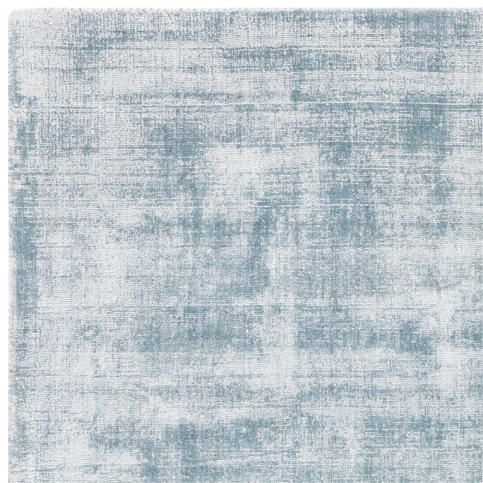 Hand Woven Viscose Rug in Sky Blue