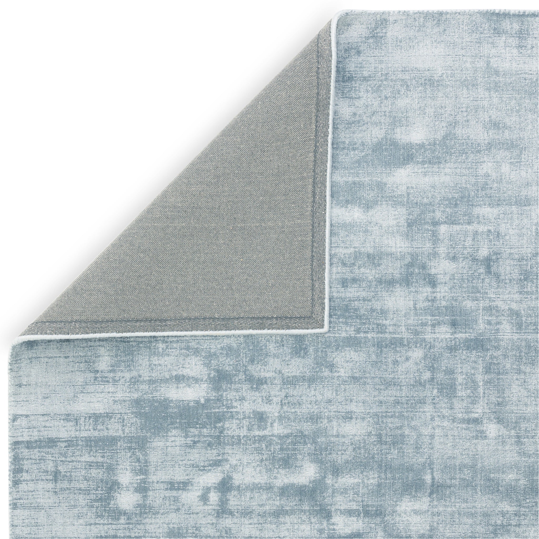 Hand Woven Viscose Rug in Sky Blue