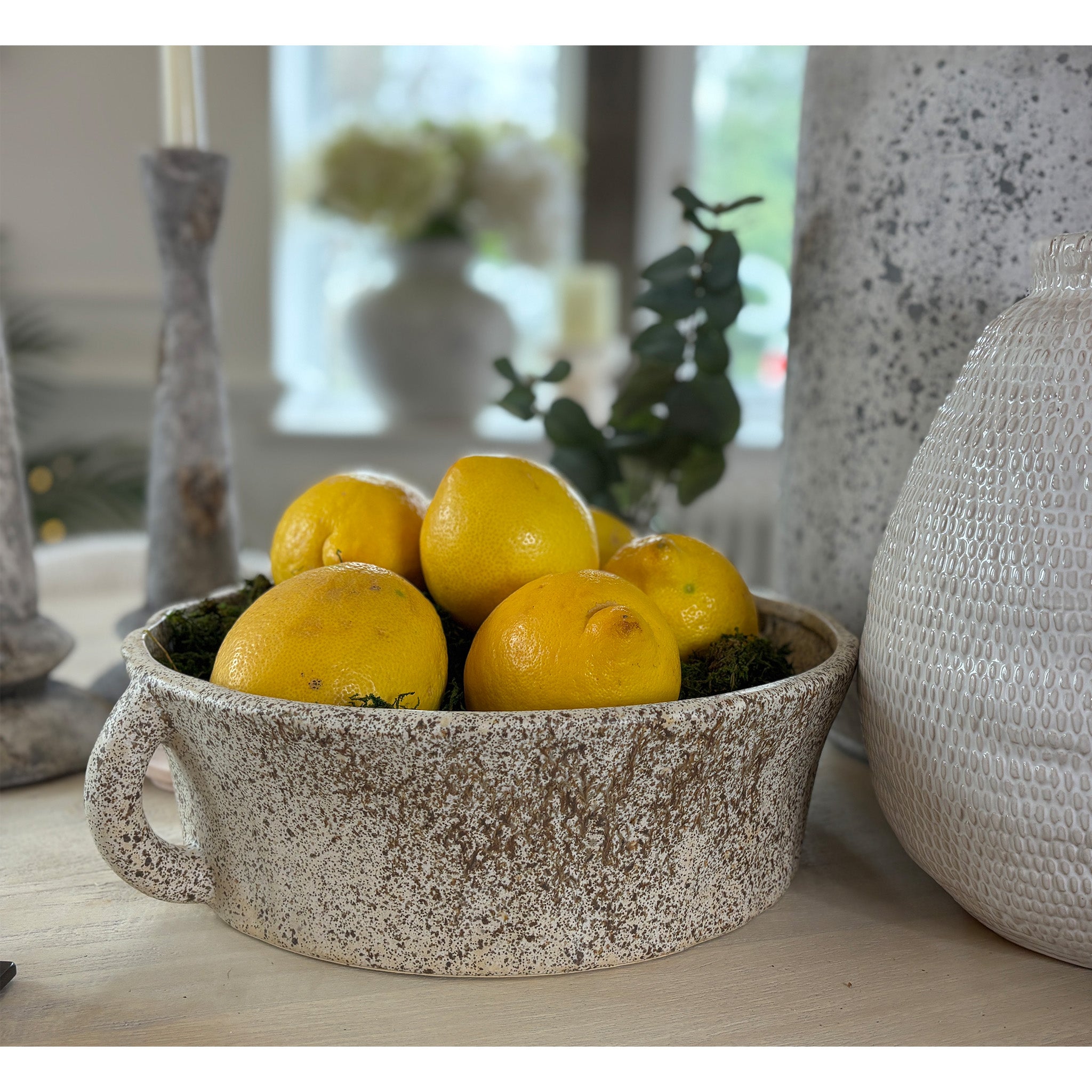 Organic Shape Bowl with Handles