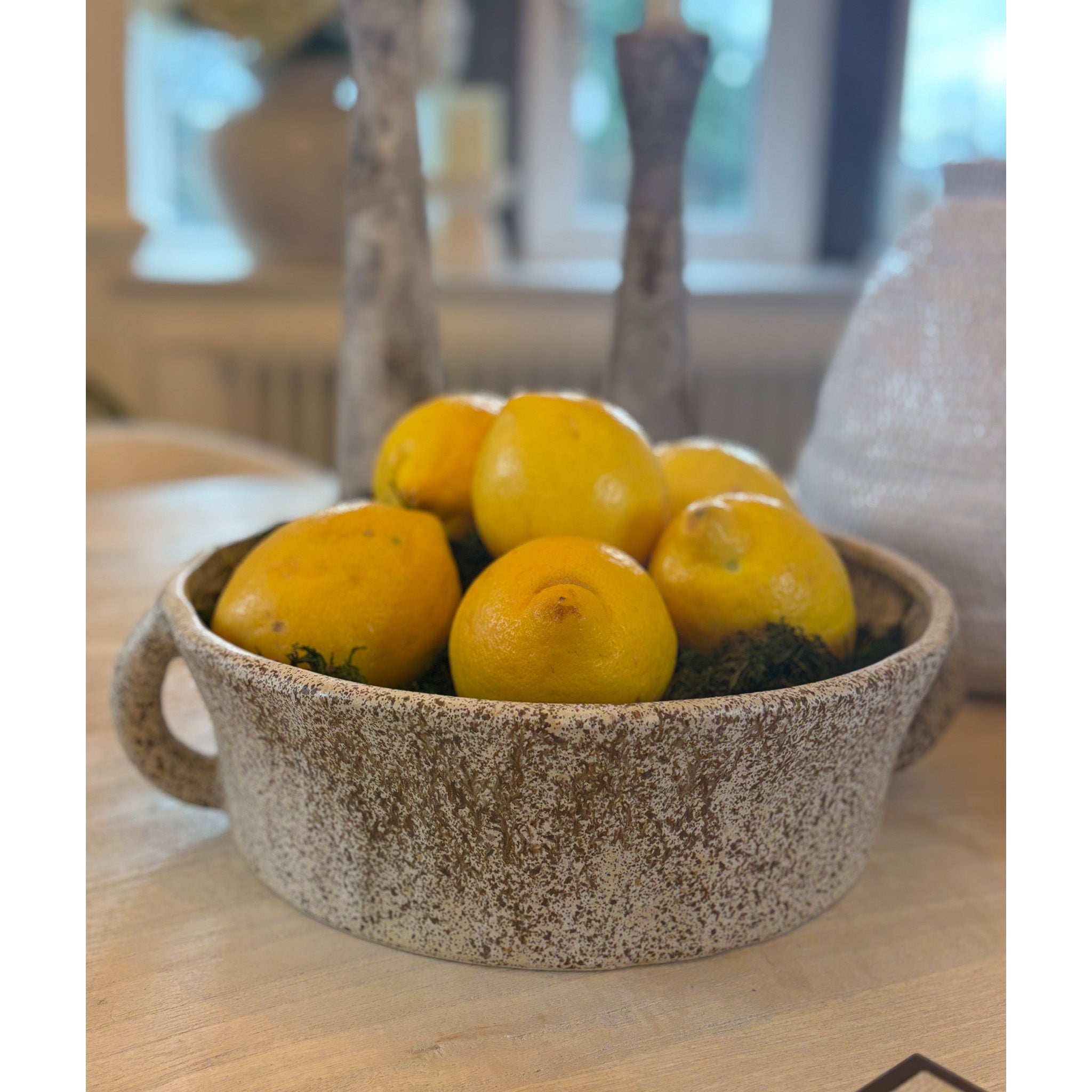 Organic Shape Bowl with Handles