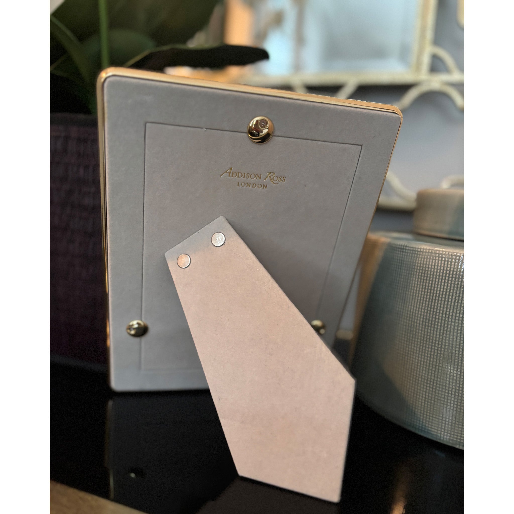 Enamel Black and Gold Photo Frame