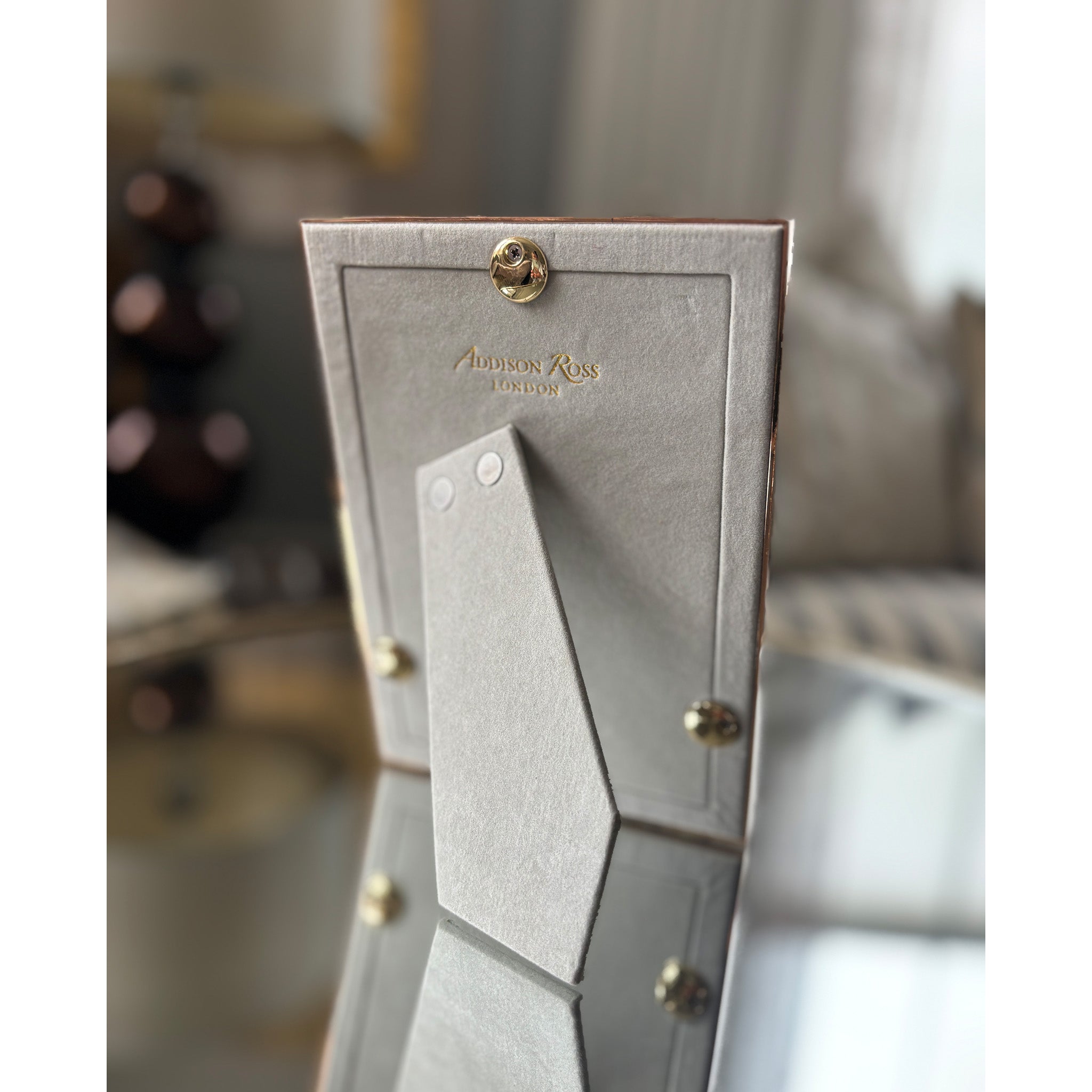 Enamel and Gold Plated Photo Frame in White