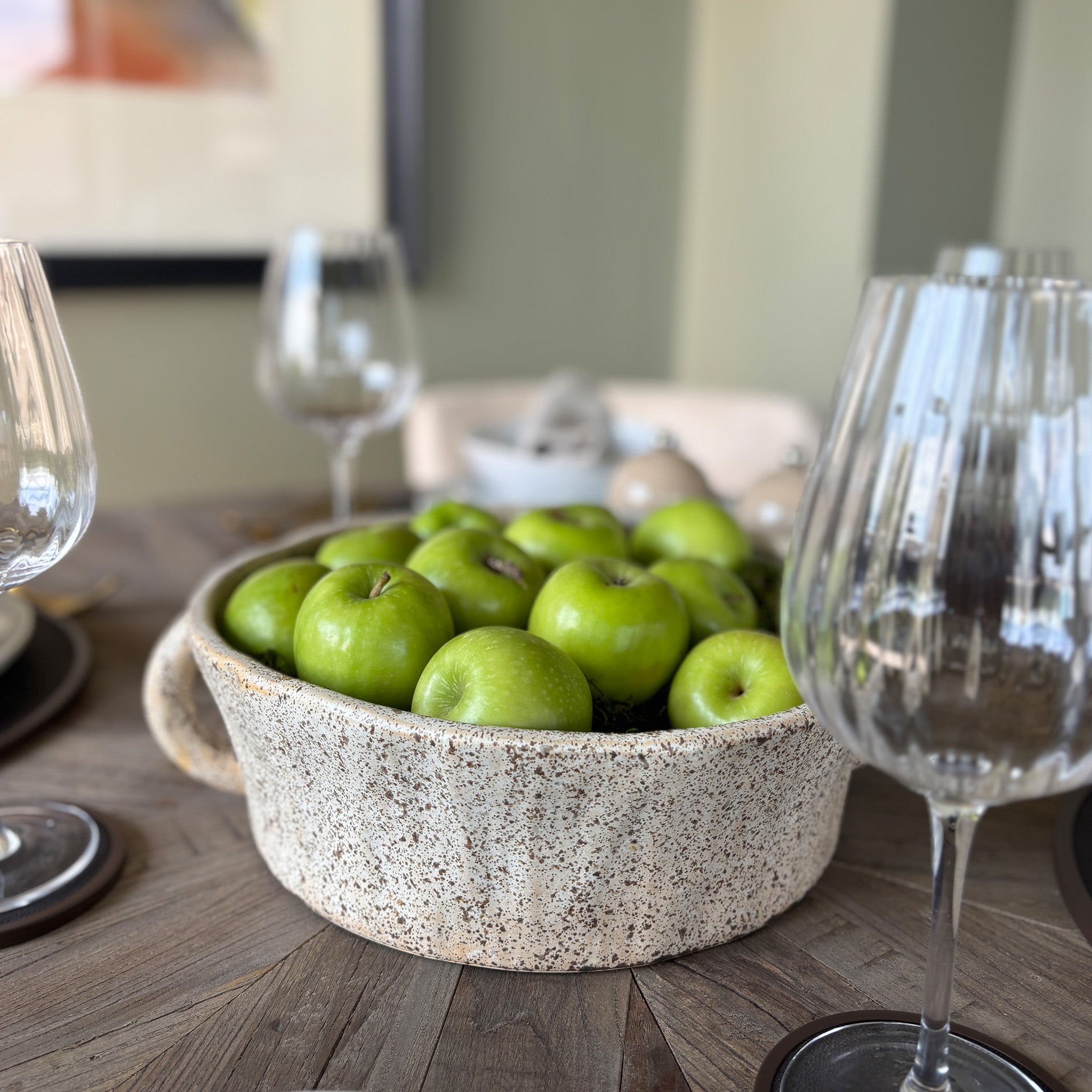 Organic Shape Bowl with Handles