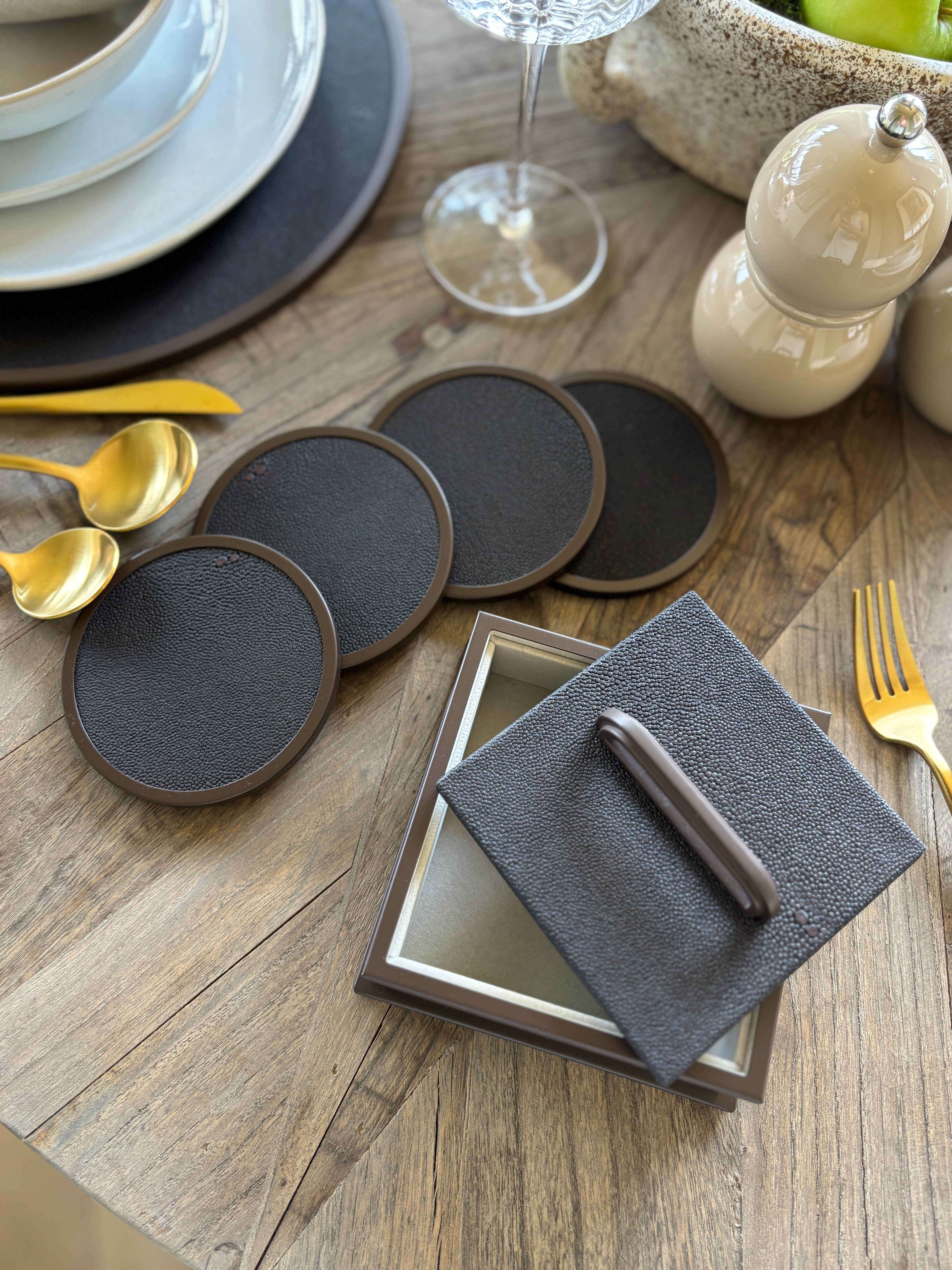 Sophie Paterson Set of 4 Shagreen Coasters