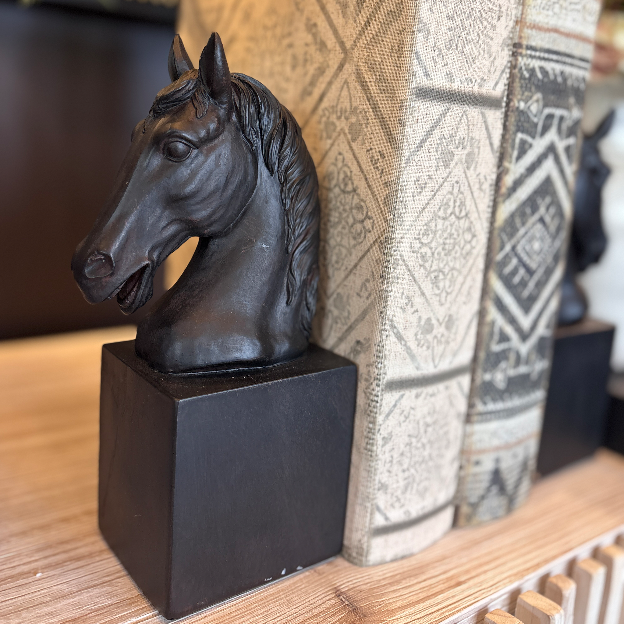 Horse Head Bookend Pair