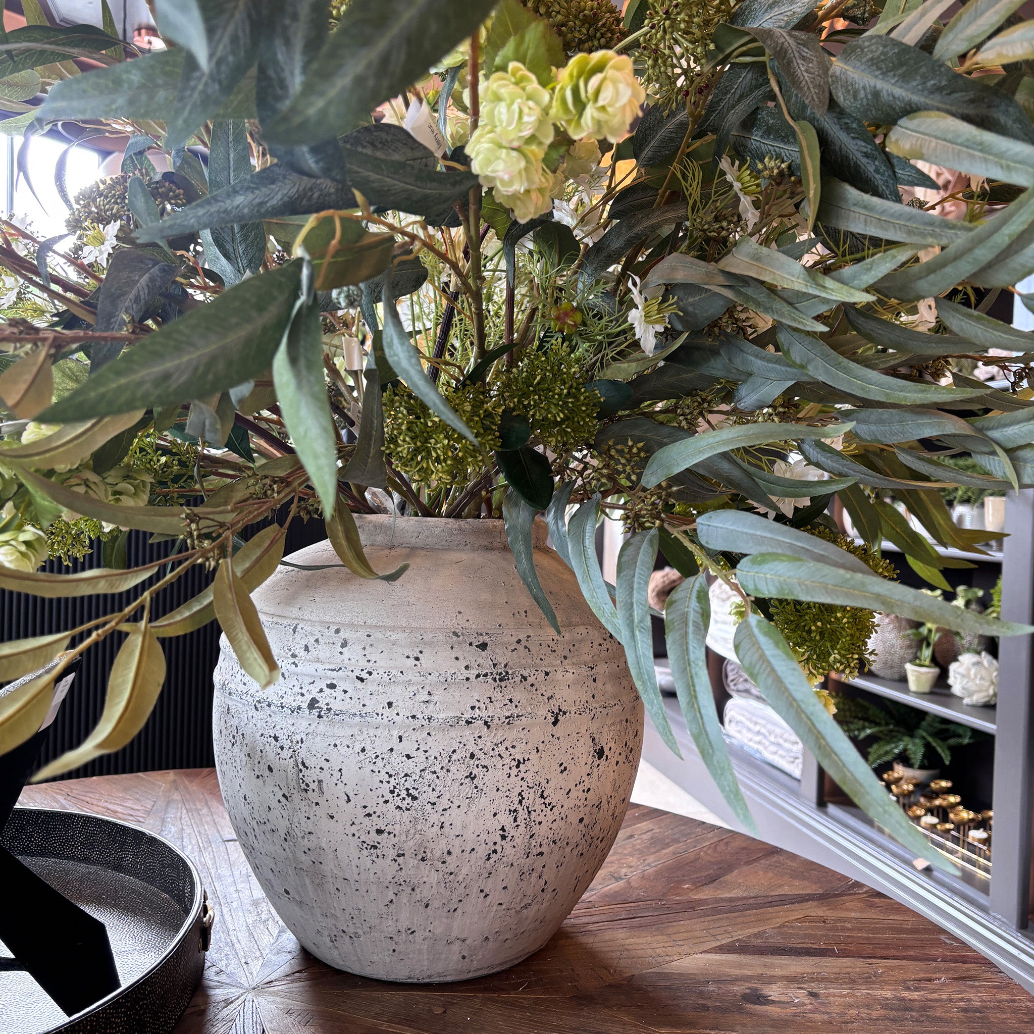 Rustic Round Vase