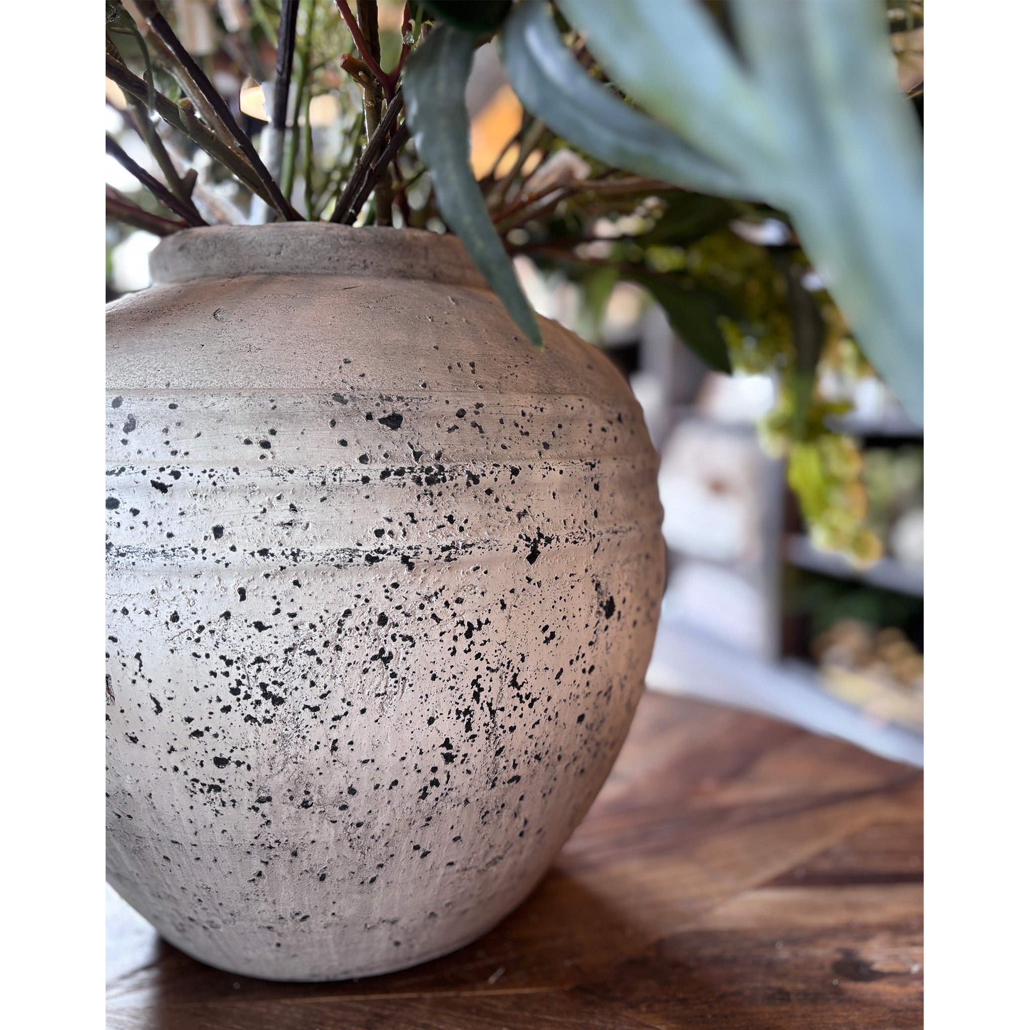 Rustic Round Vase