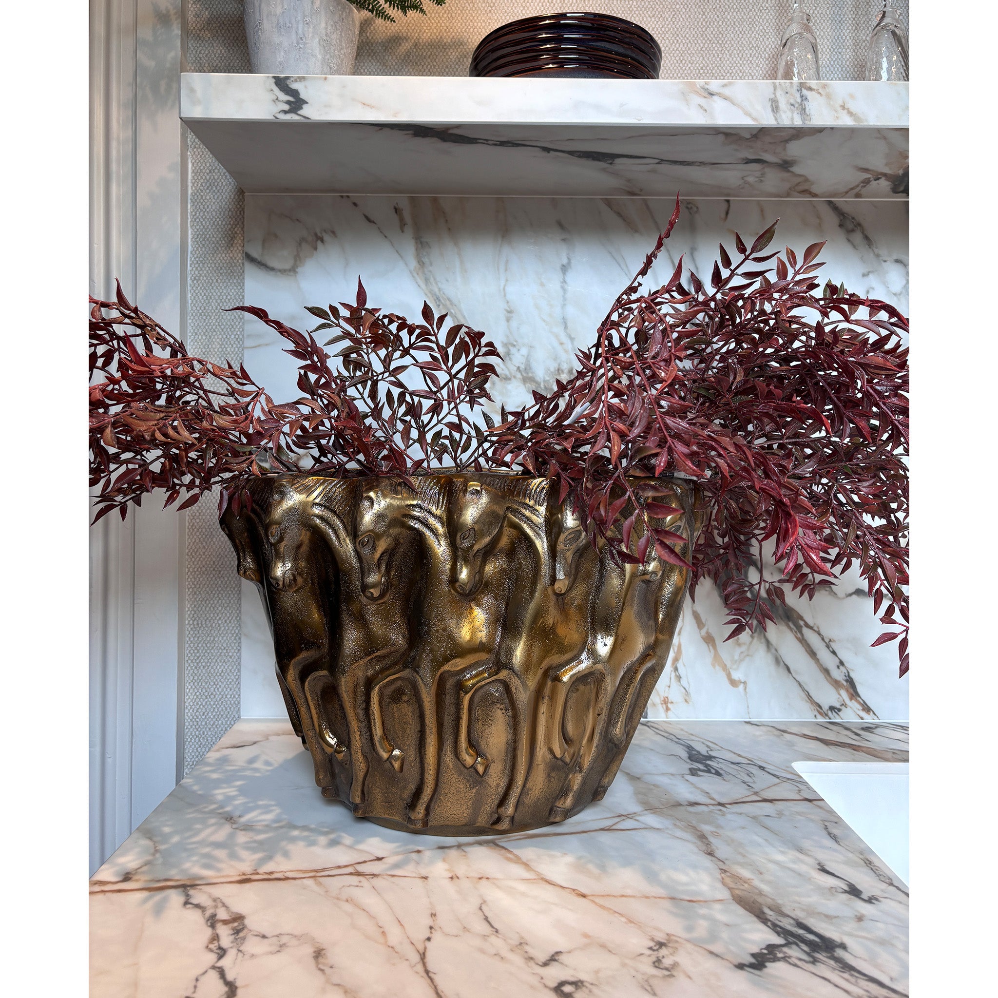 Equestrian Horse Vase