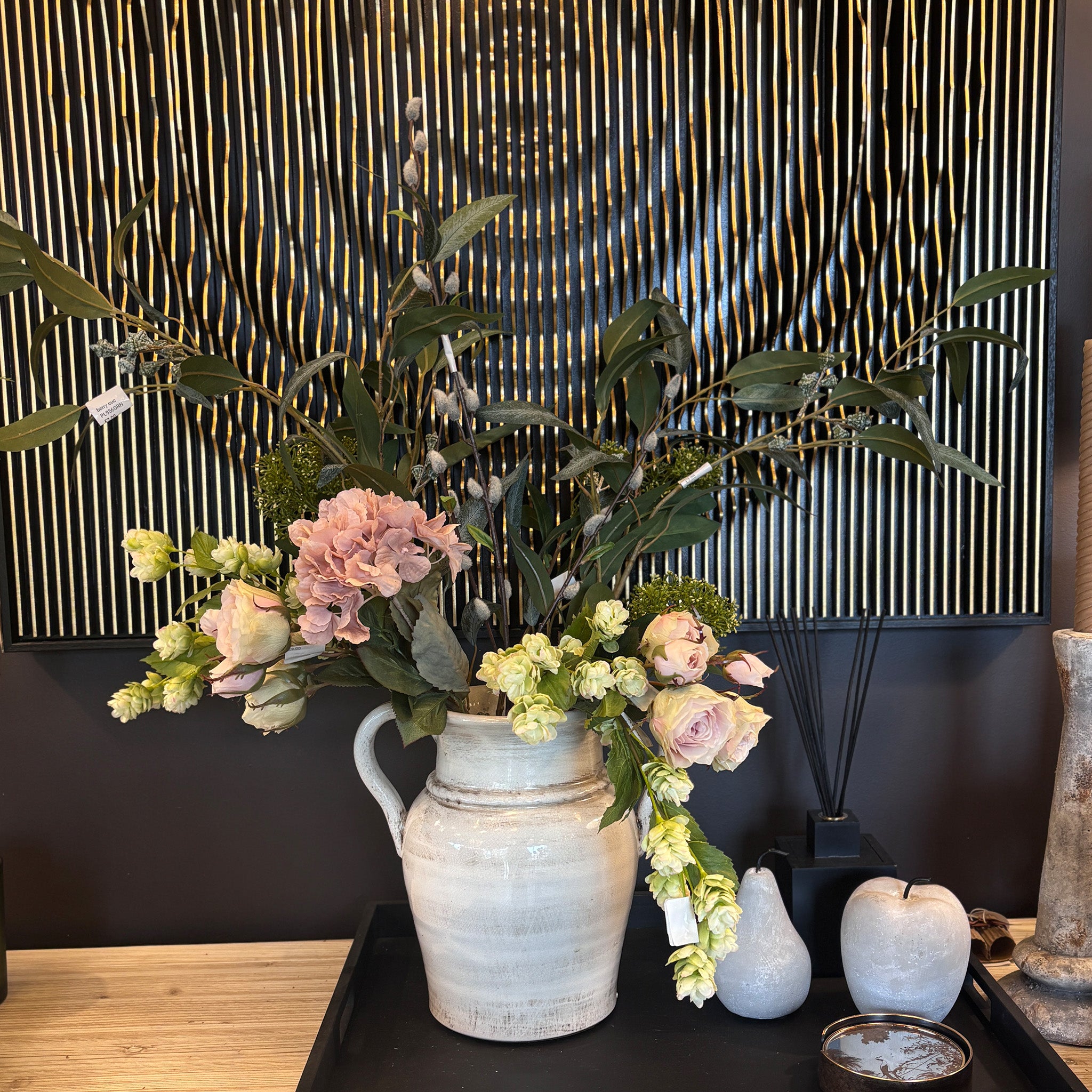 Antique-Style Dual Handle Ceramic Vase