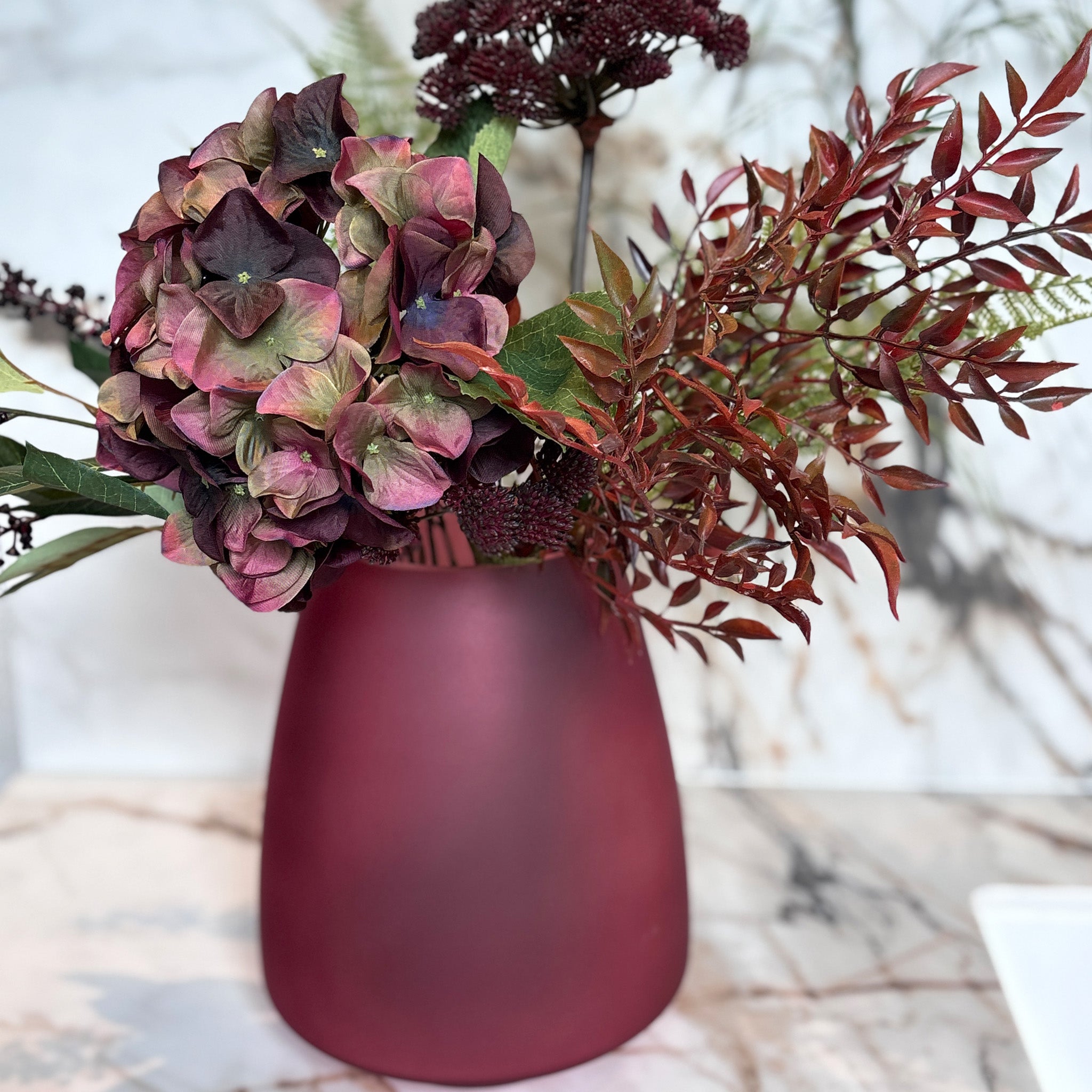Claret Barrel Vase