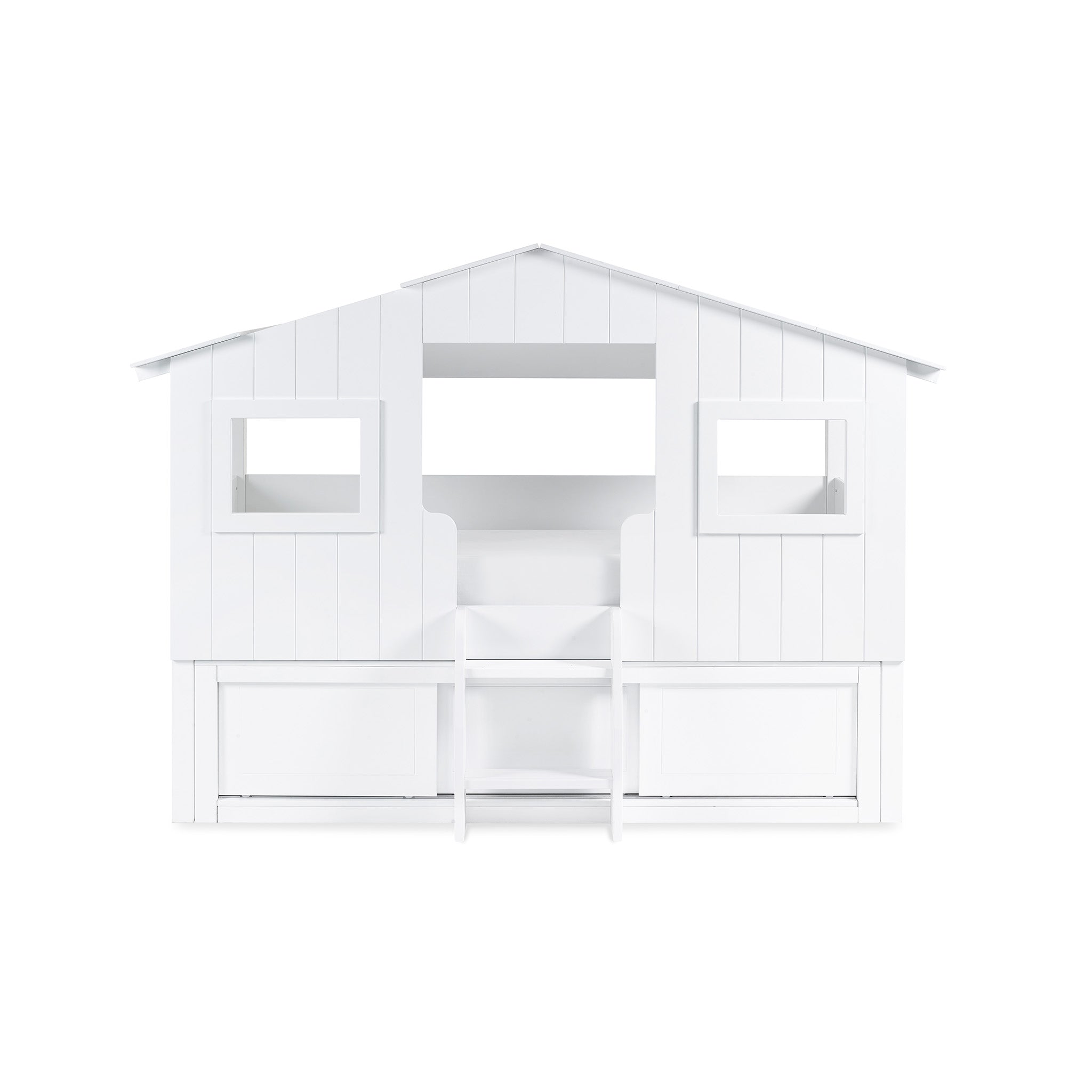 Single Bunk Treehouse Midsleeper Bed with Storage Unit