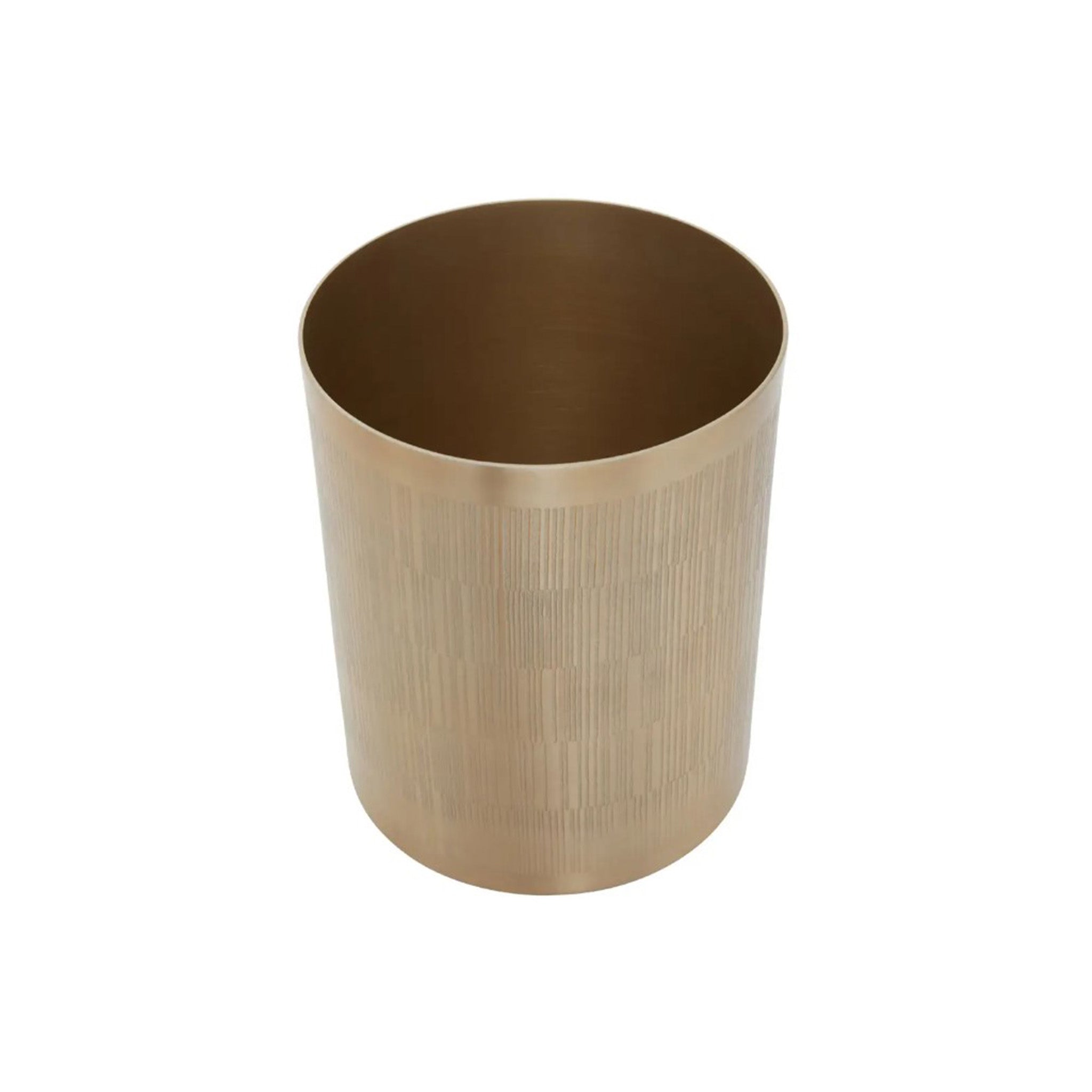 Linear Etched Pattern Waste Bin