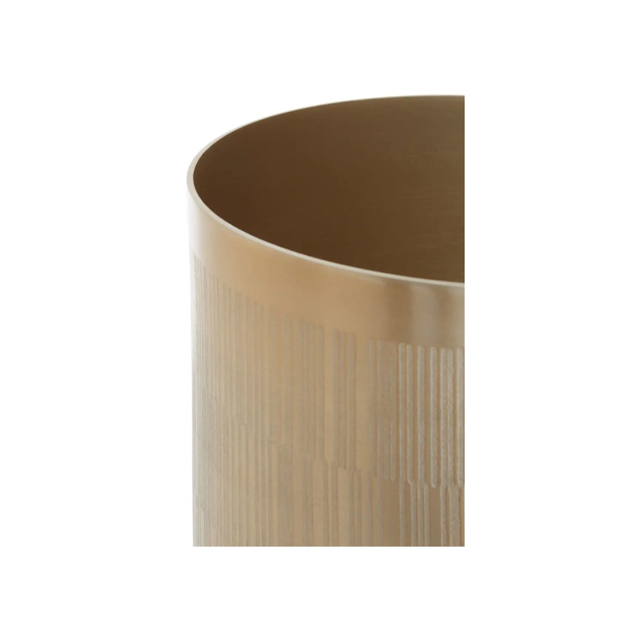 Linear Etched Pattern Waste Bin