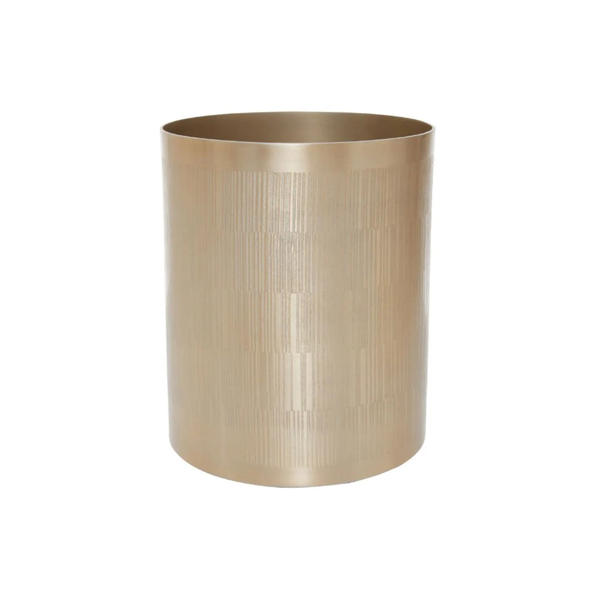Linear Etched Pattern Waste Bin