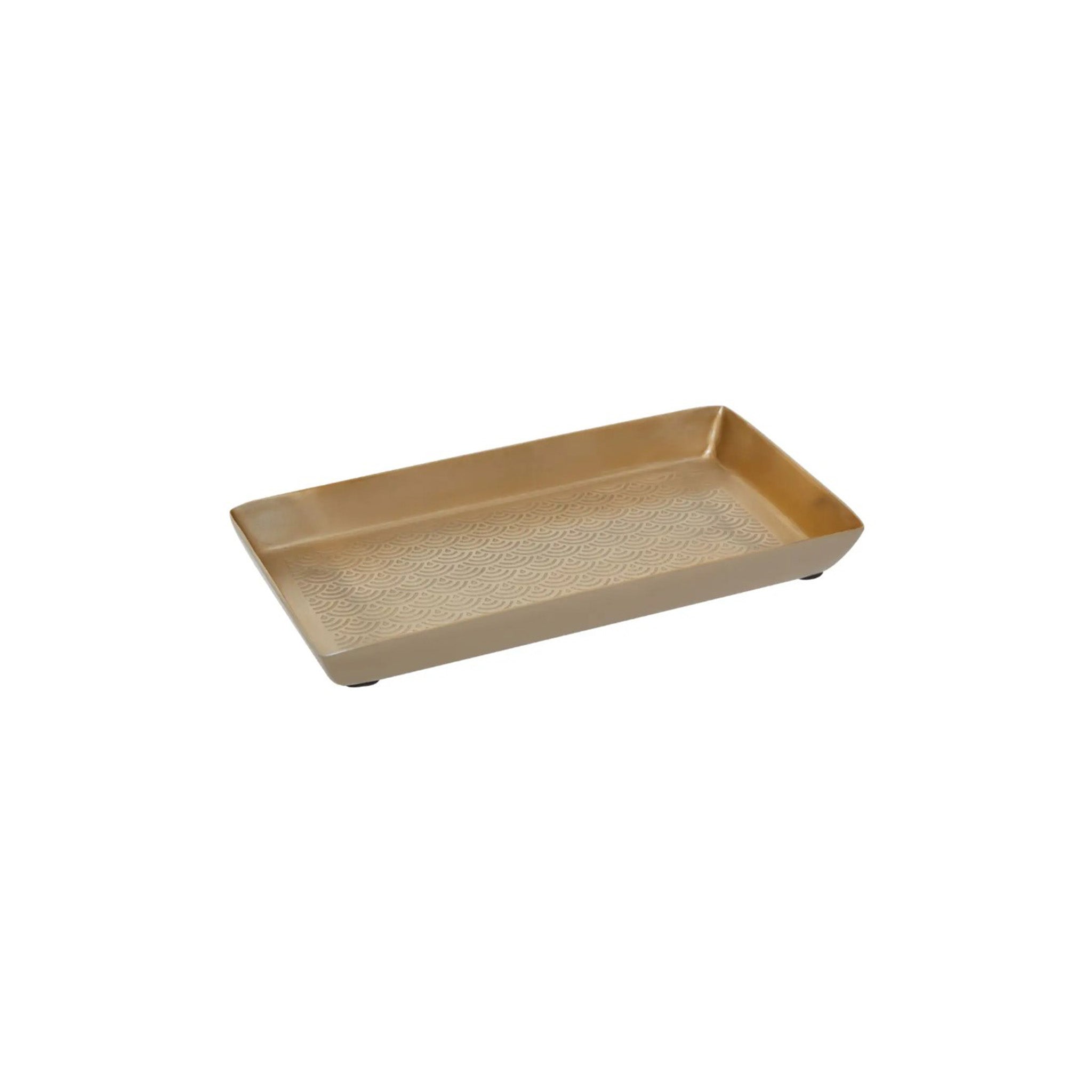 Scallop Etched Detail Tray