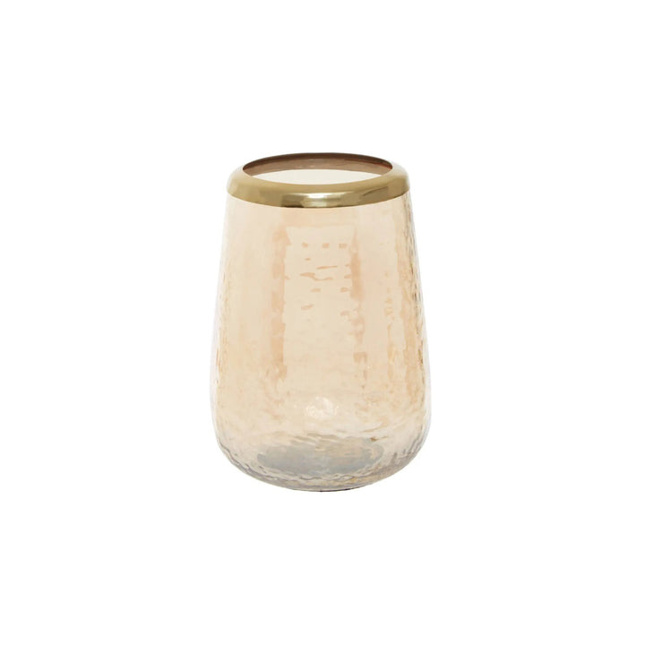 Glass and Gold Bathroom Tumbler