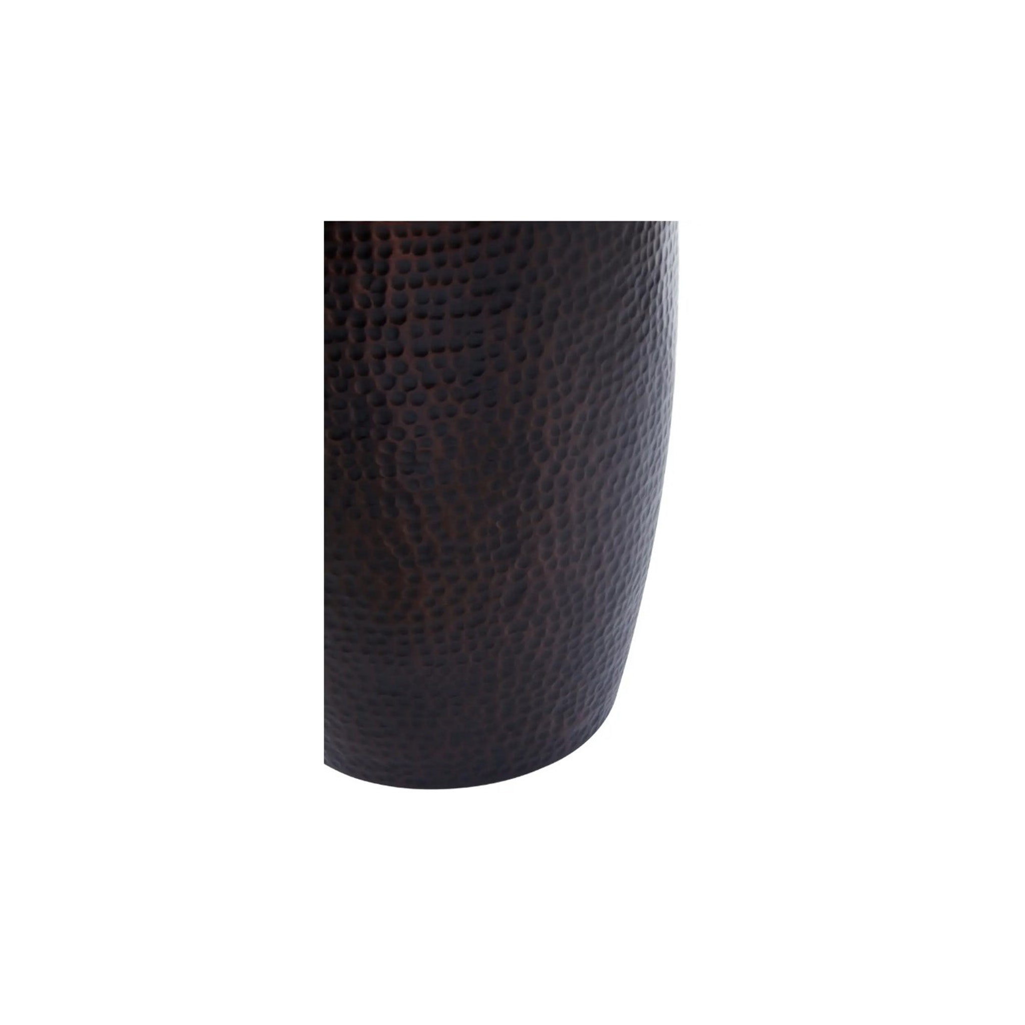 Hammered Pattern Dark Bronze Waste Bin