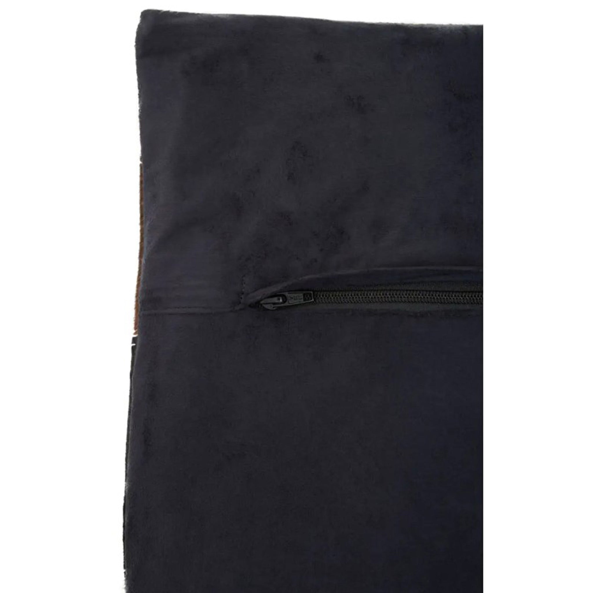 Tan Patchwork Hide Cushion