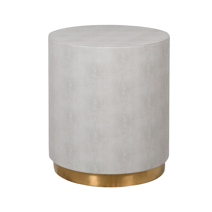 Side Table in Ivory Shagreen