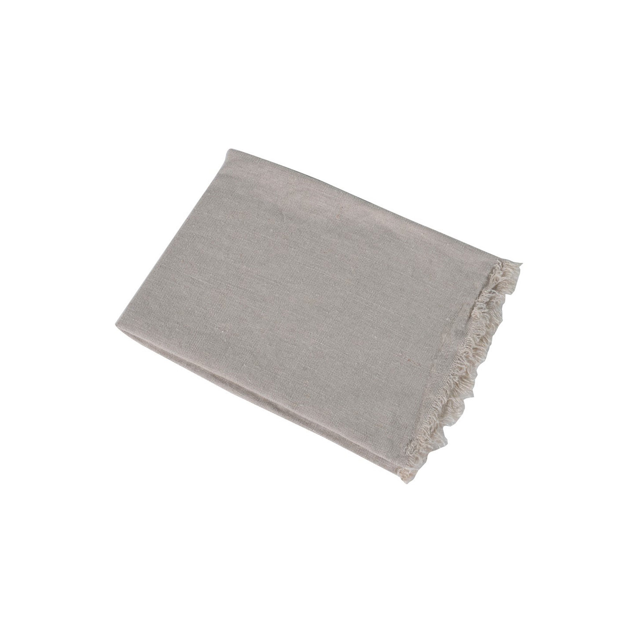 Frayed Edge Linen Napkins in Natural - Set of 6
