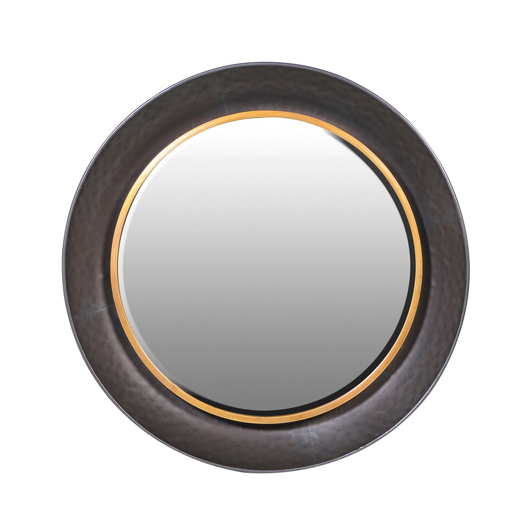 Black and Gold Ships Mirror