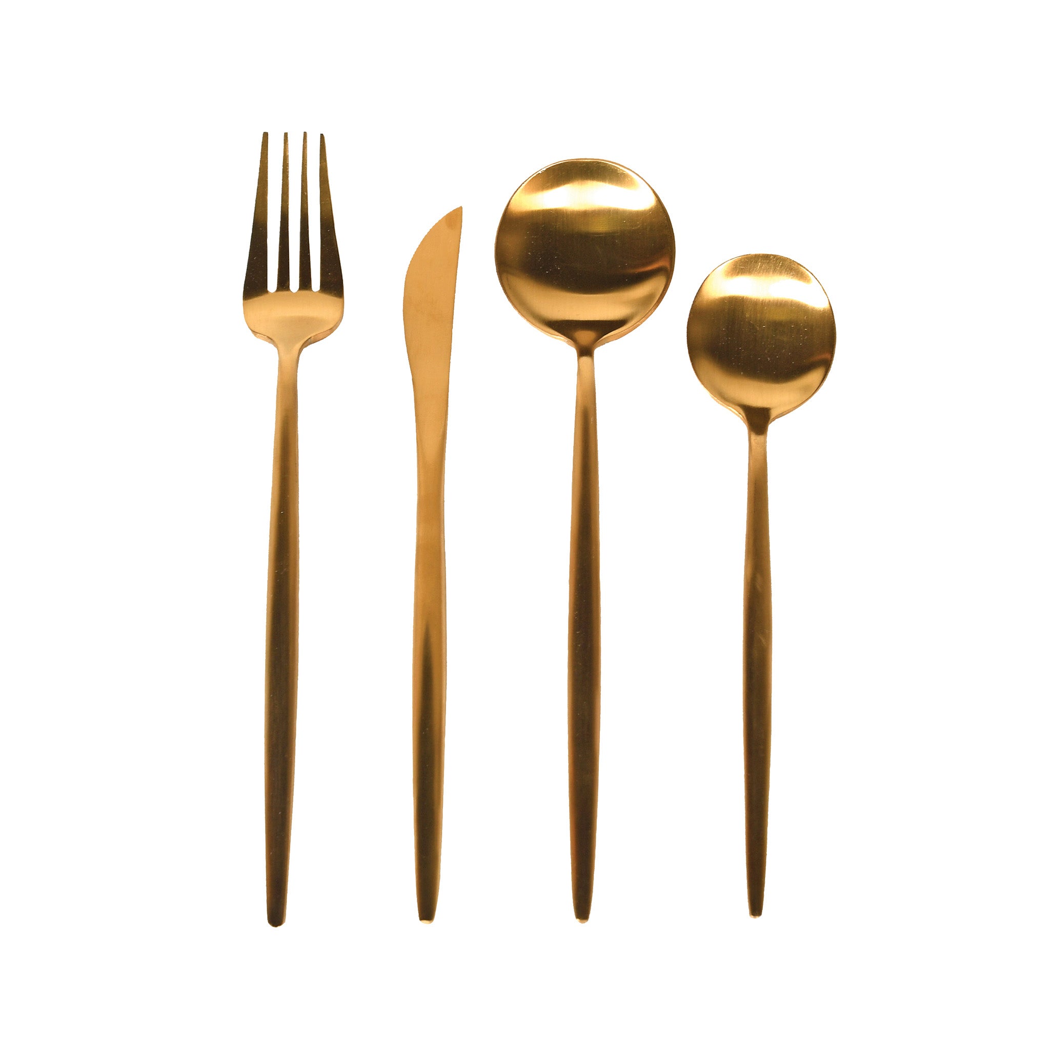 Retro Gold Cutlery Set