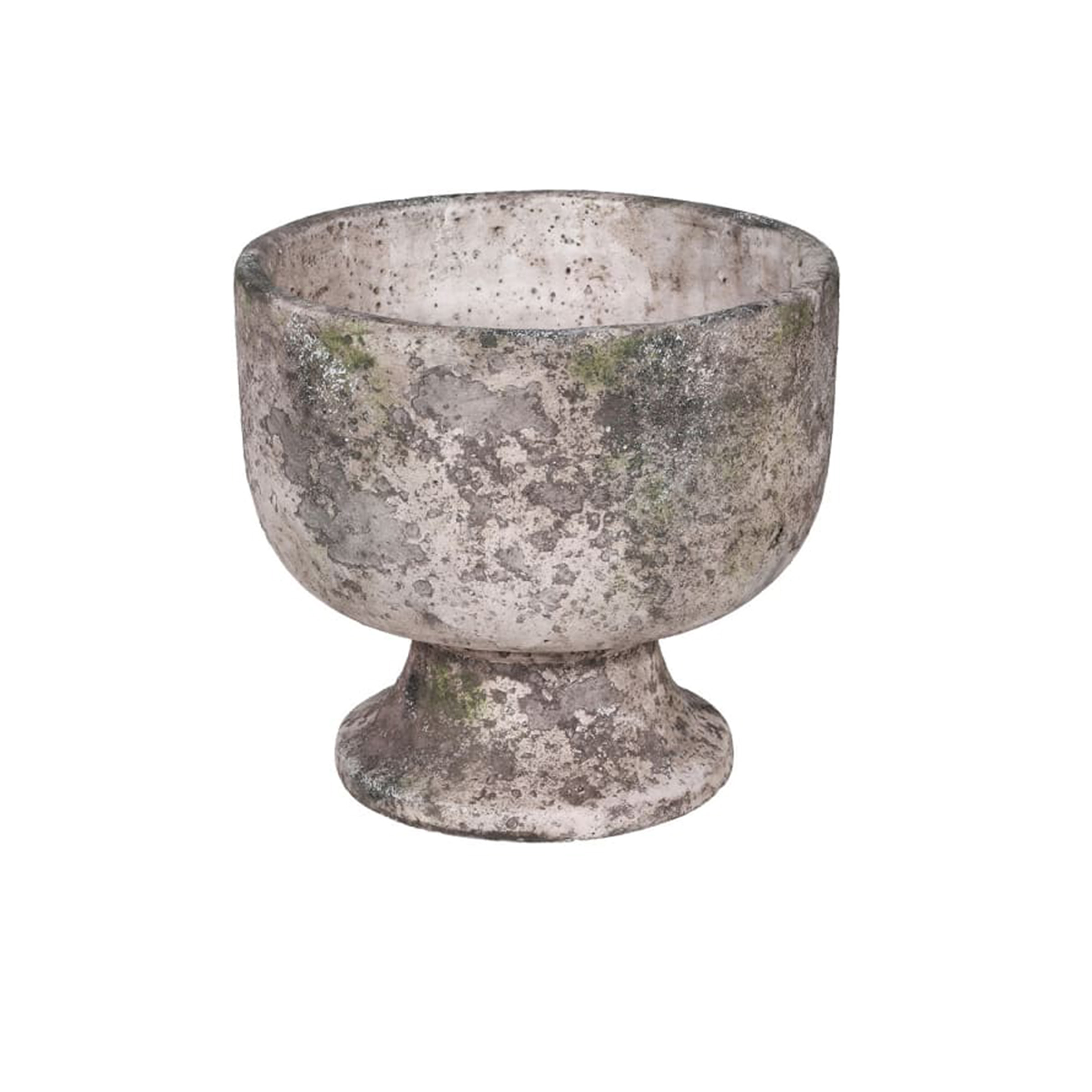 Rustic Footed Cement Vase