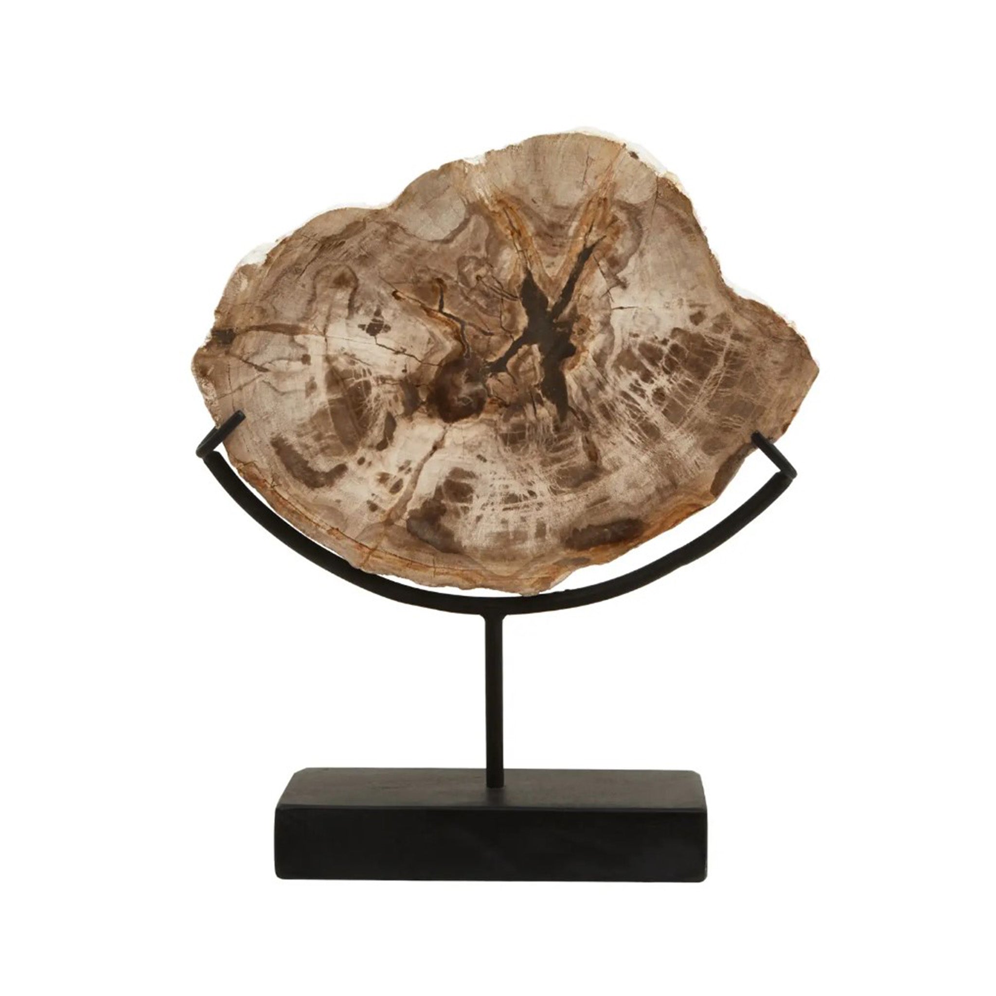 Wooded Slice sculpture on Stand