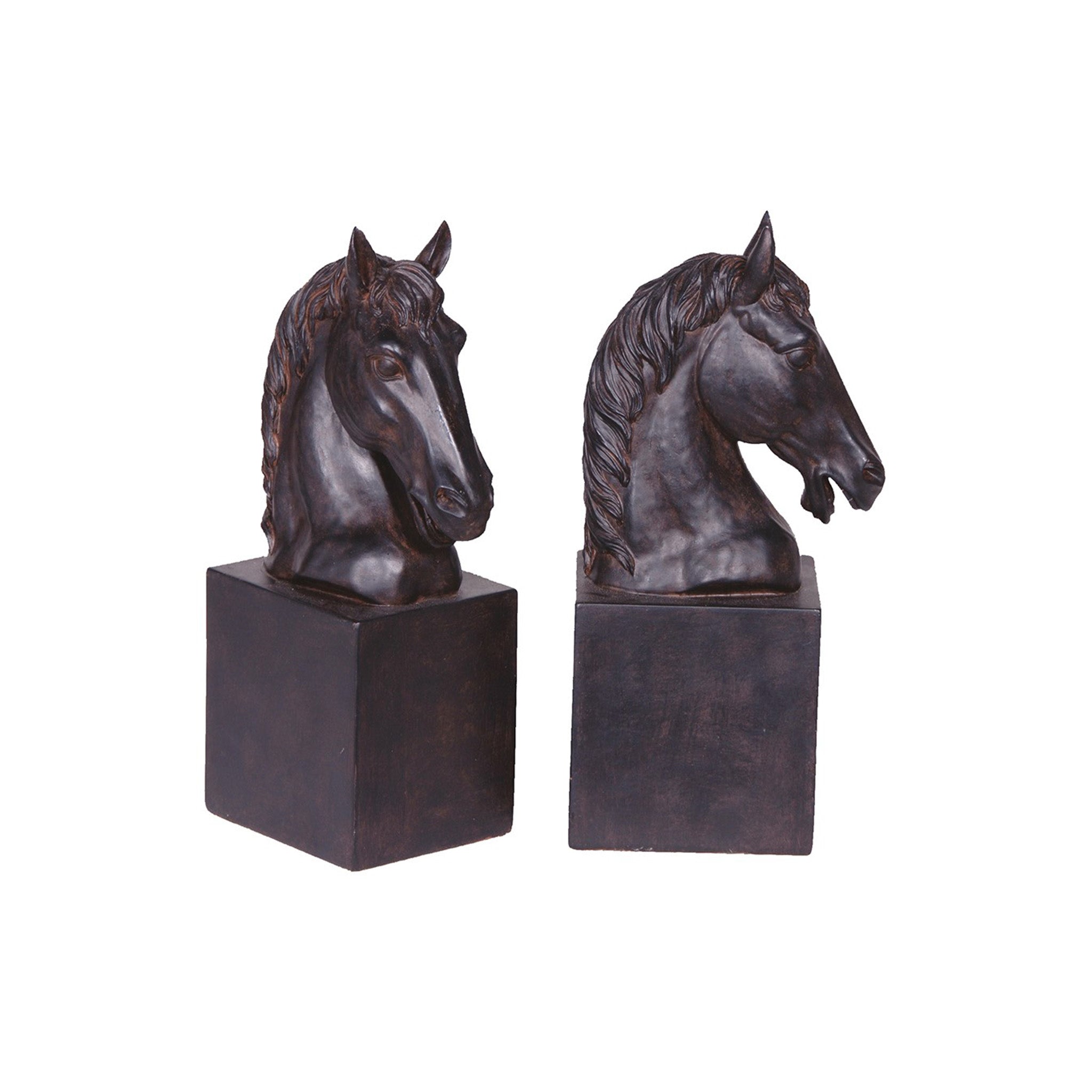 Horse Head Bookend Pair