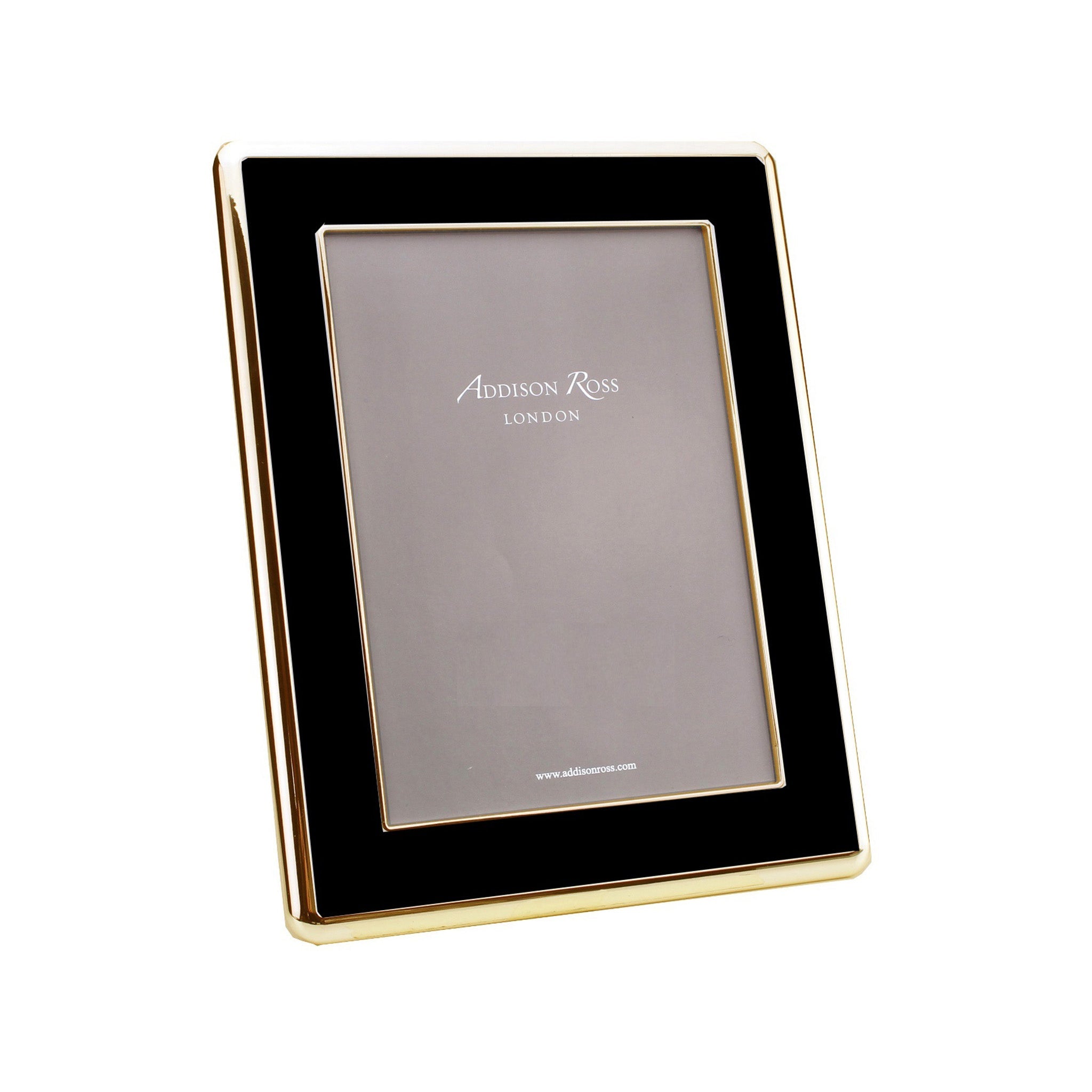 White enamel photo frame with a gold studded edge.   Dimensions: Photo Size: 5x7 Inches   Delivery: 7-10 days